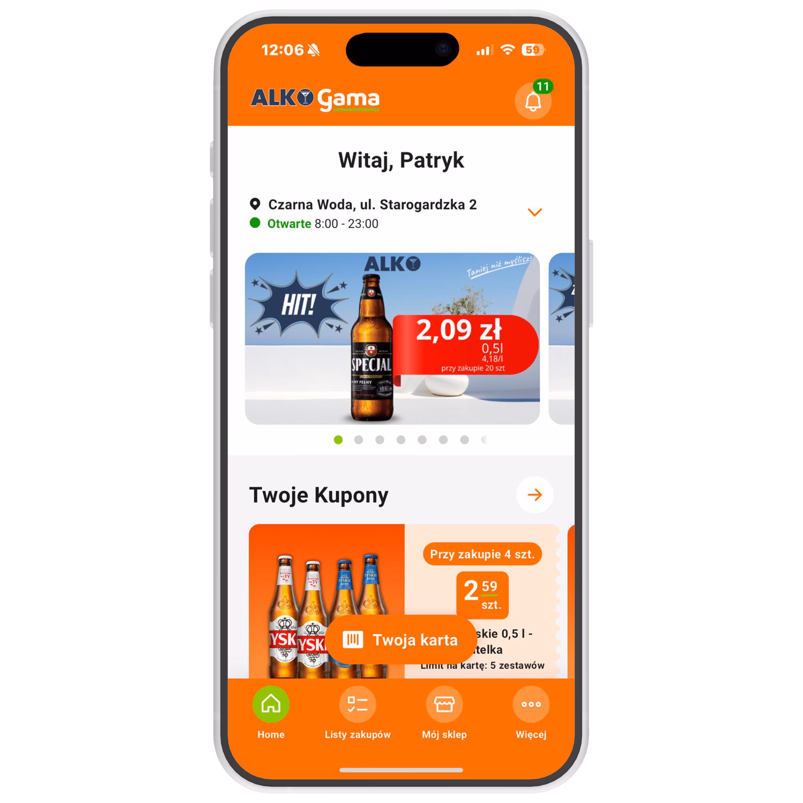 Aplikacja Gama Starogard Gdański phone